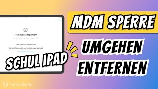 Schul iPad Sperre umgehen 2024 iPad Entfernte Verwaltung entfernen MDM umgehen [upl. by Harwin]