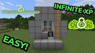 BEST SIMPLE 121 XP FARM TUTORIAL in Minecraft Bedrock MCPEXboxPSSwitchPC [upl. by Marci]