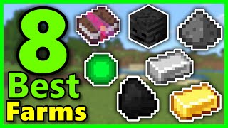 TOP 8 Automatic Minecraft Bedrock 121 Farms 2024 [upl. by Brodie189]