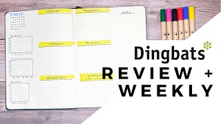 Reviewing the Dingbats Wildlife Notebook Atopen Pens and Creating a Bullet Journal Weekly Spread [upl. by Alah]