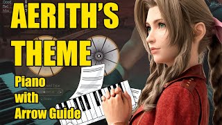 Aeriths Theme  Piano with Guide  FF7 Rebirth [upl. by Dinsdale]