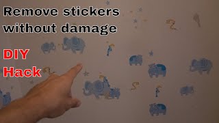 How to remove stickers from walls and ceilings without damage [upl. by Arytahs220]