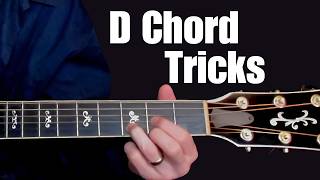 5 easy D Chord riffs to show you can play guitar a guitar lesson with a guitar teacher [upl. by Lemej]