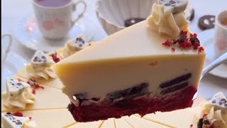 Christmas Day Red Velvet Cookie Cheesecake [upl. by Makell]