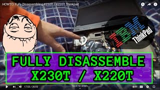 Full Disassembly X230T  X220T Lenovo Thinkpad Tablet [upl. by Enellij356]