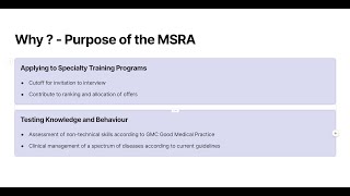 Preparing for the MSRA 2023 Series Intro to MSRA [upl. by Nolaj612]