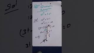 Quadratic factorization please support viraltrending virlshortsvideo [upl. by Jo]