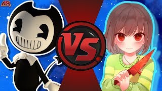 BENDY vs CHARA Bendy and The Ink Machine vs Undertale Cartoon Fight Night Episode 4 [upl. by Teddie]