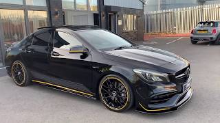 2017 67 Mercedes CLA45 AMG Yellow Night Edition [upl. by Jegger981]