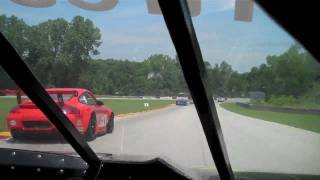 ExRoush Trans Am Mustang vs Porsche GTs Battle at 2010 SVRA Road America KIC [upl. by Issiah760]