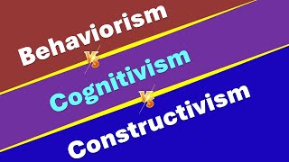 Difference among  Behaviorism Cognitivism and Constructivism  UGCNET Aspirants [upl. by Adnhoj774]