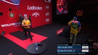 Peter Wright vs Gerwyn Price  Semi Final  Australian Darts Masters 🎯 [upl. by Revned]