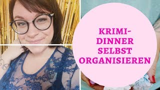 Krimi Dinner selbst veranstalten  DIY  Frau Farbenfroh [upl. by Krigsman]