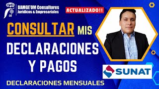 Cómo ver el detalle de mis declaraciones y pagos SUNAT 2023 [upl. by Narcissus]