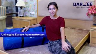 Unbagging Darzee Foam Mattresses  Best Memory Foam Mattresses [upl. by Ricketts]