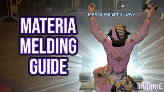 FFXIV 21 0166 Materia Melding Guide [upl. by Josefina]