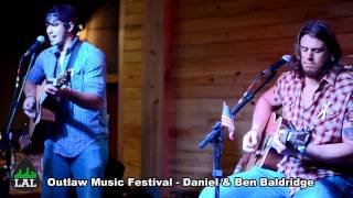 Daniel and Ben Baldridge  Outlaw Music Festival 2012  live and local acadiana [upl. by Constantine649]