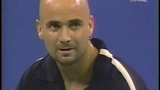 Bryan vs Agassi US Open 2001 [upl. by Ahsac]