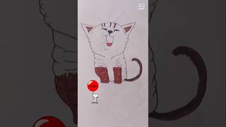 Meow Meow easydrawing viralshorts shorts youtubeshorts [upl. by Tohcnarf]