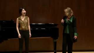 Renée Fleming Master Class February 13 2014 Hyesang Park and Bretton Brown [upl. by Aerona558]