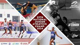 LIVE 39TH NATIONAL JUNIOR ATHLETICS CHAMPIONSHIP 2024  DAY 3 AFTERNOON [upl. by Noiz]