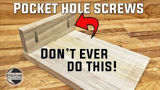 When to NOT use pocket screws and when you SHOULD  Evening Woodworker [upl. by Ecargyram]