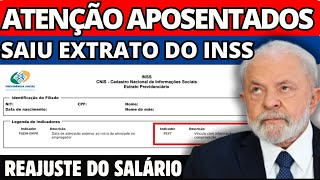 INSS VAI LIBERAR EXTRATO COM CORREÇÃO DAS APOSENTADORIAS 637  394  FOLHA VIROU [upl. by Kevon]