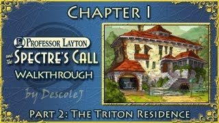 Professor Layton and the Spectres Call Walkthrough 03  Chapter I 0203 [upl. by Ffoeg420]