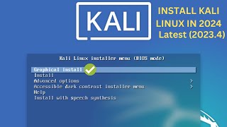 ✅How to Install Kali Linux Latest 20234 on Your ComputerLaptop In 2024 [upl. by Gail261]