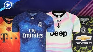 Les maillots collectors adidas du Real Madrid du Bayern de Manchester United et Juventus [upl. by Aner]