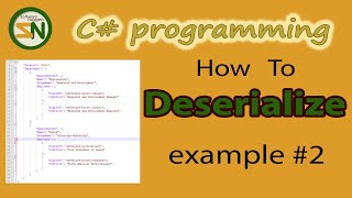 Example 2 How to Deserialize JSON Data into Custom C Class Objects using Newtonsoft [upl. by Alle]