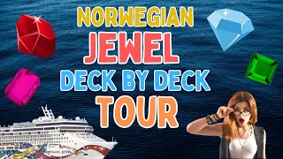 NCL Jewel Tour deckbydeck ship tour post refurbishment [upl. by Honig]