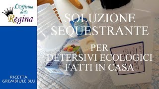 Soluzione sequestrante per detersivi ecologici fatti in casa [upl. by Waylen]