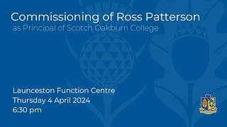 Commissioning of Ross Patterson as the Principal of Scotch Oakburn College [upl. by Rusty800]