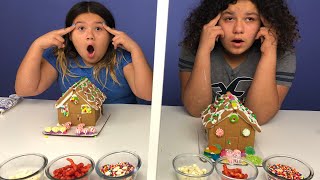 Twin Telepathy Gingerbread House Challenge [upl. by Xela]