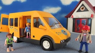 Playmobil deutsch Schulbus für Schule 6866 Neuheit aufbauen amp auspacken [upl. by Alaj999]