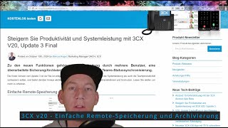 3CX v20  RemoteSpeicherung und Archivierung [upl. by Stanford]