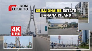 Lekki Ikoyi Banana Island Tour In 4K UHD [upl. by Latsyek]