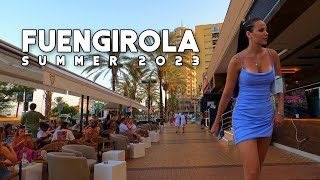 Fuengirola Spain Wonderful Town Summer 2023 July Update Costa del Sol  Málaga 4K 60fps [upl. by Alat975]