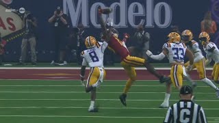 USC WR Kyron Hudson INSANE Catch vs LSU  2024 College Football [upl. by Macri]