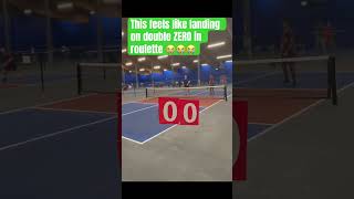 That feeling of DOUBLE ZERO in roulette  😭😭😭 pickleball pickleballrocks shorts short [upl. by Tersina685]