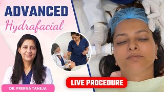 Advanced Hydrafacial Live Procedure  Advantages of Advance Hydrafacial  Clinic Eximus [upl. by Kantor]