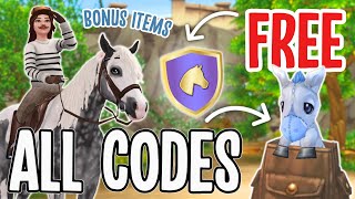 NEW 20 WORKING STAR STABLE REDEEM CODES AUGUST 2024 FREE STAR RIDER PETS ITEMS TACK amp CLOTHES [upl. by Aicirt610]