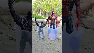 Venom Vs Big Spiderman Want To Relax spiderman marveltoys [upl. by Myrt]