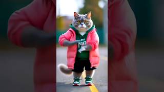 Super Cat Dance 💗😻  dancingcat cuteanimal funnycatvideos shortfeed 0200 [upl. by Salvay]