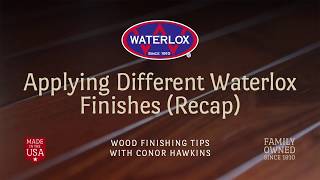 Applying Different Waterlox Finishes Recap [upl. by Ahsinauj]