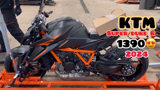 New 2024 KTM SUPER DUKE R 1390 😍unboxing and first start ❤️ktm super duke 1290 new 2024 [upl. by Cathryn]