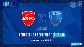 J6 I Valenciennes FC vs US Concarneau en replay 33 I National FFF 20242025 [upl. by Yrrab51]