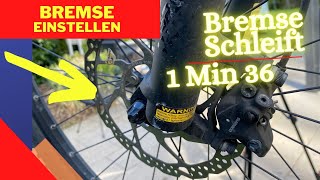 Fahrrad Bremse schleift  DIY Bremse einstellen [upl. by Annaet117]