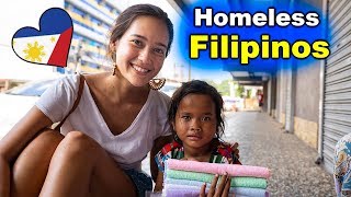 Feeding HOMELESS Filipinos  Cebu Philippines [upl. by Arymahs]